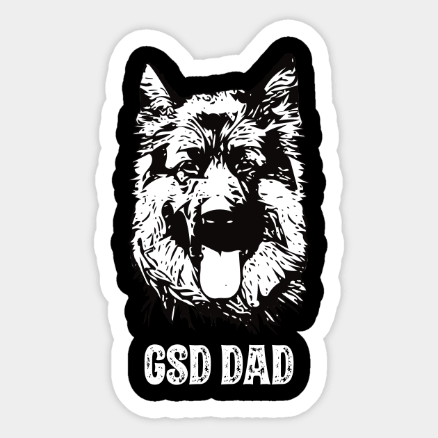 German Shepherd Dog Dad Sticker by DoggyStyles